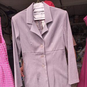 Grey/Bluish/Purplish moleskin cocktail party Two pieceTank Sheath Jacket.